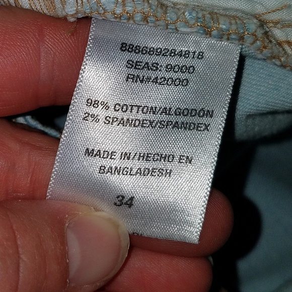 NWT Route 66 Distressed Jeans Pants Womens 34 Relaxed Fit Medium Rise Girlfriend - Picture 5 of 7